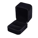 Matériau de qualité supérieure : cette boîte à bague est fabriquée en matériau de qualité supérieure et respectueux de l'environnement avec un intérieur en velours de luxe. Sans danger, non toxique. Dimensions : 6 x 5 x 5 cm