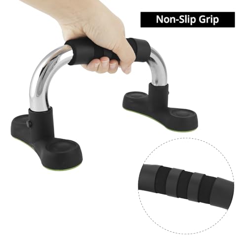 QWORK Steel Push Up Handles for Floor, Portable Push Up Stands with Non-Slip Grip, Angled Incline by QWORK - Image 3