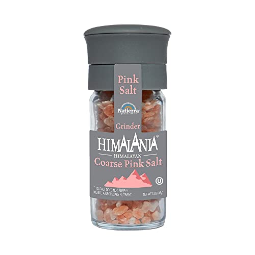 Natierra Himalania Coarse Pink Salt Grinder, 3 Oz #TOP23