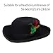 Old-Fashioned Wool Fedoras Top Hat for Travel Short Brimmed Hat Western Top Hat for Boy Man Adults Top Hat Royal Blue