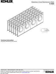 KOHLER 4929-NA Waterless Urinal Maintenance Balls (Pack of 24), 12.50 7.88 4.88, Model:K-4929-NA image 4