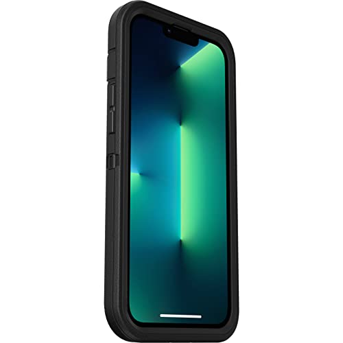 OtterBox iPhone 13 Pro Max & 12 Pro Max Defender Series Case-Single Unit Ships in Polybag, Ideal for Business Customers - BLACK, rugged & durable, with port protection, includes holster clip kickstand - image 5