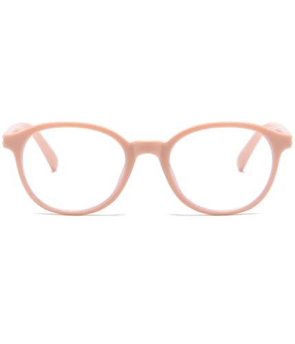 Image of EYLRIM Classic Round Glasses for Women Men Circle Frame Blue Light Glasses Nerd Eyeglasses