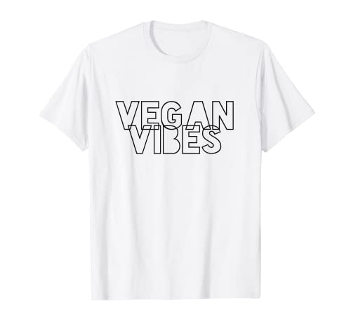 Vegan Vibes - Divertente Cool Healthy Food Animal Love Quote Maglietta