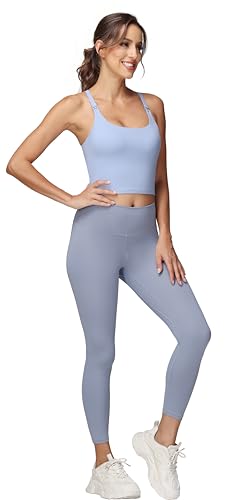 Image of Foucome Nursing Tank Tops Racerback Longline Nursing Sports Bra