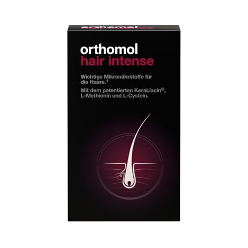 Orthomol Hair Intense - Mikronährstoffe für schönes Haar - mit Biotin Kupfer und Zink - 60 Kapseln à 30 x Tagesportionen