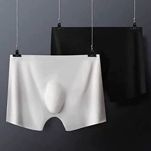 Faringoto Men Briefs Breathable Ice Silk Boxers Shorts Bikinis Seamless Underwear (3Pcs,Xxl,Briefs Green) #TOP3