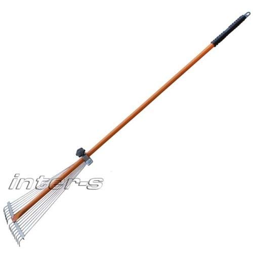 Preisvergleich Produktbild AGROHIT Laubbesen 50 / 118cm Metall Fächerbesen Rechenbesen Laub Besen Laubrechen