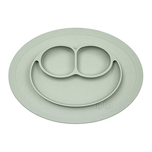 ezpz Mini Mat 12 meses +. plato 100% de silicona con mantel individual incorporado para bebés y niños pequeños. Salvia