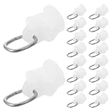 Matériaux robustes : la poulie et le galet de glissement du rail de rideau sont fabriqués en plastique résistant à la déformation, ce qui prolonge leur durée de vie. clips de rail et patins de rechange pour rail de rideau inclus