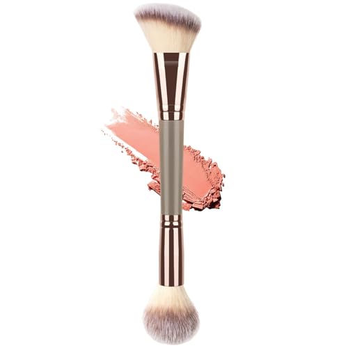 AIVEKE Foundation Makeup Brush - Double Ended Makeup Brushes for Blending Liquid Powder, Concealer Cream Cosmetics, Blush Brush
