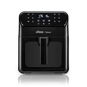 Ufesa Talent Air fryer, Luchtfriteuse zonder olie, 12L, 13 Kookprogramma’s, 1850W, Touch-paneel, Incl. 6 Accessoires, Instelbare tijd, Anti-baklaag, BPA en PFOA vrij