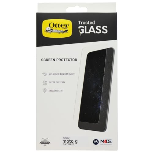OtterBox Trusted Glass Screen Protector for Motorola Moto G Play (2021) - Clear