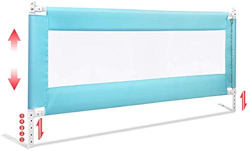 Barrera Cama ni?o Cama de elevación rieles Deflector Vertical y hacia Abajo, 5 Altura Ajustable Anti-caída Cama Baranda, de un Lado Barandilla LQHZWYC (Size : 150cm)