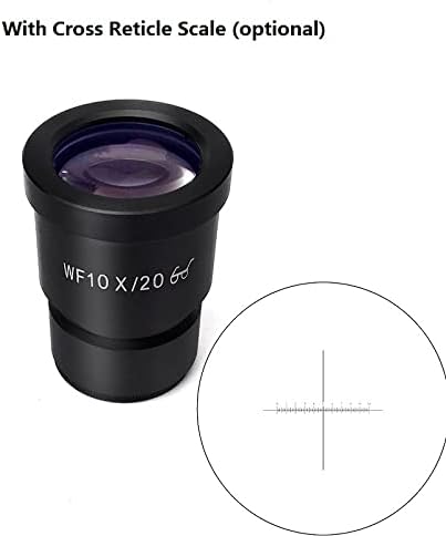 WF10X 20mm顕微鏡の接眼レンズレンズ、レチクルスケール30 / 30.5mm 【mouting】 顕微鏡スライド (C