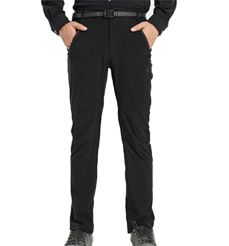 Motionsmax - Men's Outdoor Hiking Cargo Pants Quick Dry Lightweight Waterproof Work Pants for Men with Belt