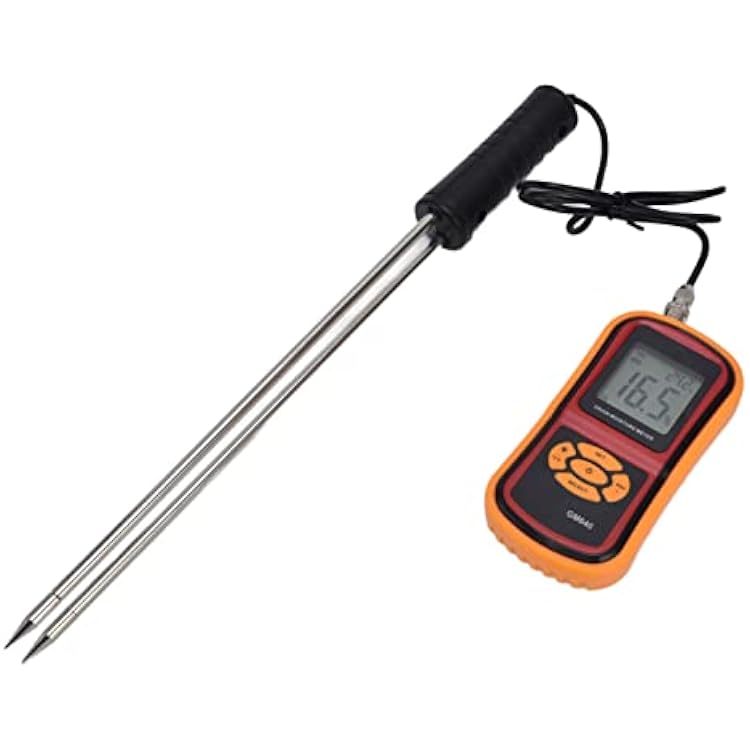 Moisture Detector Grain Wheat Tester Bean Corn Hygrometer Rice Moisture Meter for Portable Digital Display LCD Soil Test Kits