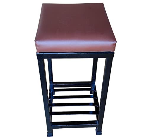 Image of A-One Steels Sitting Stool With Cushion & Shoe Rack