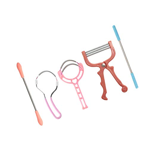 HEALLILY 5 Pcs Primavera Removedor de Pôlos Faciais Aço Inoxidável Lábio Superior Queixo Bochechas P