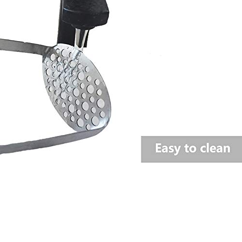 Foto von Yolococa Küchenstampfer Kartoffel Stampfer Edelstahl Kartoffelpresse für Gemüse und Früchte