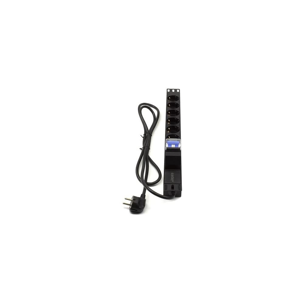 Listwa kablowa Rack 19" 6 X Schuko z magnetottermalnym LA-00030503 Lapara Networking