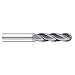 Fullerton Tool 92292 3mm 4 Flute Solid Carbide TiAlN Ball End Mill
