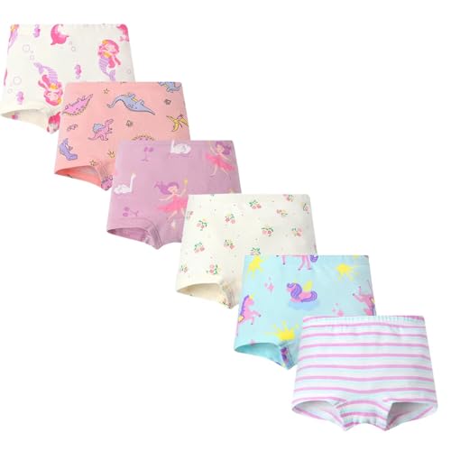 benetia Girls' Soft Cotton Underwear 6-8 Pack