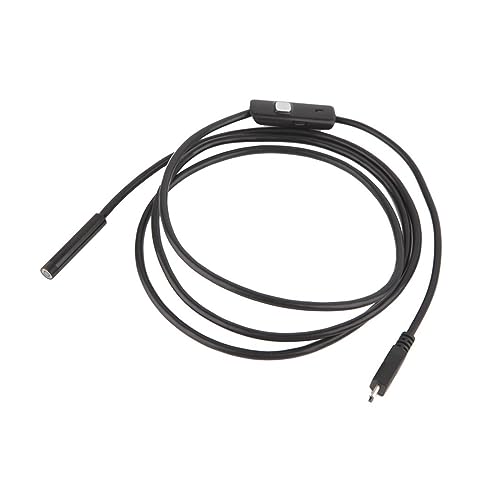 HUIBBGO Endoscopio Boroscopio Cámara de Inspección USB HD 6 LED Lente de 5.5 mm 720P Impermeable Coche Endoscopio Tubo Mini Cámara Micro-USB Puerto USB 3.5M