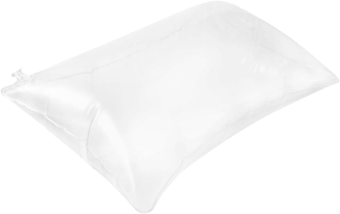 VOSAREA Inflatable Pillow Insert for Camping and Sofa Cushion Foldable White PVC Pillow Core Easy to Inflate or Deflate for Outdoor and Home Use