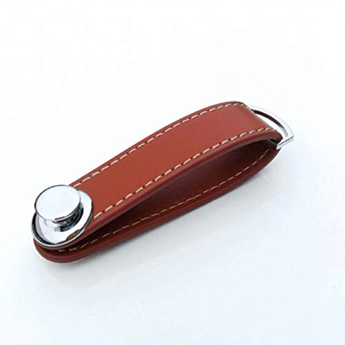 HLifuz Rare Elegant Leather Key ring Key Organiser Gift for Women Men Birthday Anniversary(None brown)