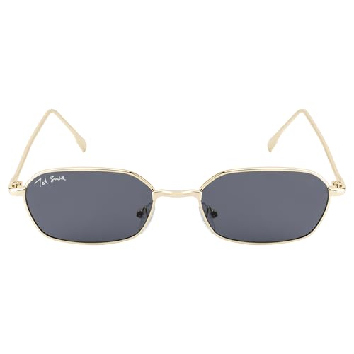 Image of Ted Smith Men's Women's UV Protection Metal Ovlish Sunglasses