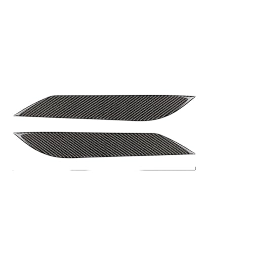 Sourcils de phares de voiture Lot de 2 en vraie fibre de carbone tressée