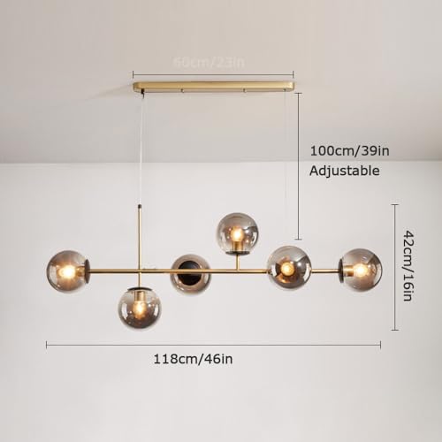 Lampe suspendue moderne en verre luminaire de plafond pour salon chambre cuisine
