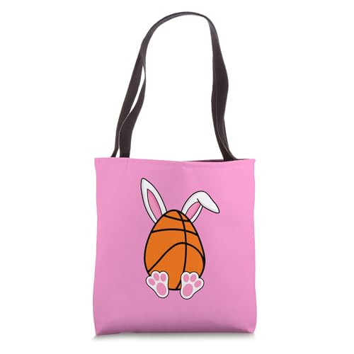 Cute Easter Basketball Bunny Ears Egg happy easter Kids Girl Tote Bag