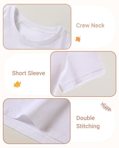 Image of 3 Pack Toddler Girls Short Sleeve Shirts Soft Cotton Basic Tee Shirt Size 18M-5T