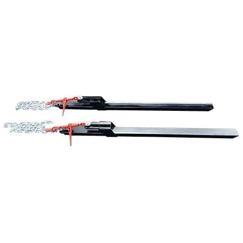 Neat Attachments 60" Bucket Pallet Bolt On Fork with Chain and Ratchet Chain Binder, 3000 Lbs, Usable Length: 40" Bucket Forks (Pair) Cover