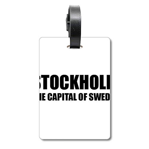 Étiquette de valise Stockholm pour vos vacances et longs trajets