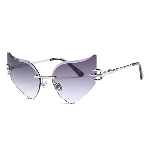 Lunettes de soleil œil de chat sans cadre pour terrasses et sorties été