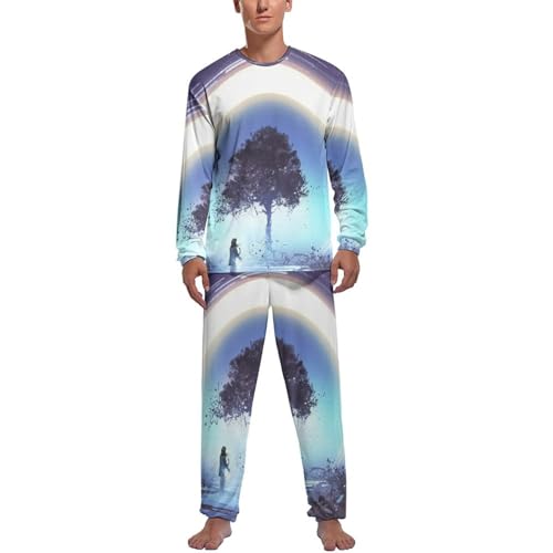 Pyjama homme galactique en coton premium pour des nuits élégantes