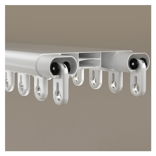 Heavy Du Aluminum Outdoor Gazebo Double ain Track System – Custom Sliding Twin Row Rail Rod for Bedroom, Living Room, Hospital, Office, Ceiling Mount