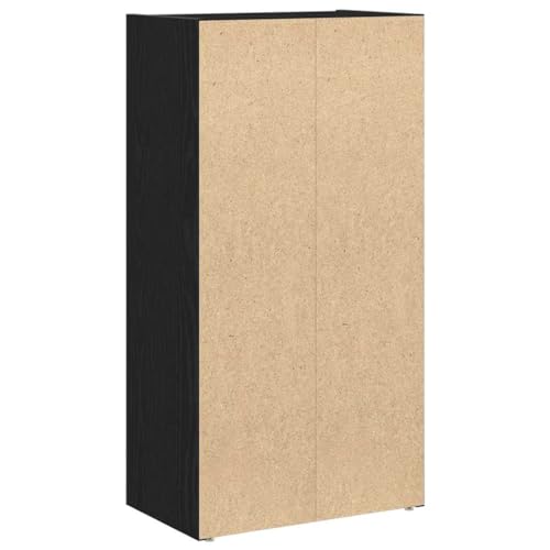 Estantería de madera de roble de 40 cm de ancho con puerta 8