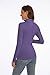 Zephyrine Womens Long Sleeve Turtleneck Lightweight Slim Active Shirt (Deep Purple, X-Large)