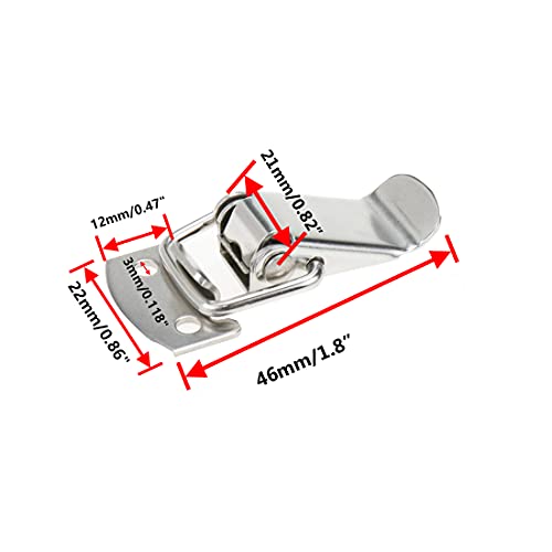 Rannb Toggle Latch Mini Size Stainless Steel Latch Catches Clamp for Toolbox, Cases, Chests - Pack of 10 - Image 2