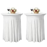 Ajustement parfait et contenu de la livraison : Nos Housse Mange Debout sont spécialement conçues pour les tables hautes rondes de 80 cm de diamètre et 110 cm de hauteur. Le set comprend une Housse Mange Debout blanche de haute qualité, offrant une protection optimale. La Housse Mange Debout garantit une couverture sûre et sur mesure pour chaque table de cocktail. La Housse pour Table Haute Ronde est incluse pour un look complet.