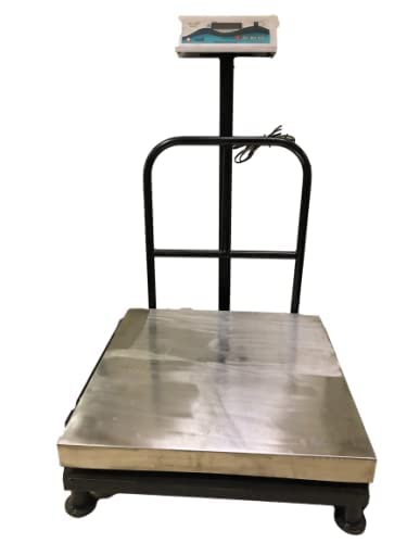 Aviary 300kg Weight Capacity 50g Accuracy Digital Weighing Scale for Retail Shop, Industry and Factory with Heavy Duty Platform Size 600x600mm (24 x 24 inches) S.S Platter
