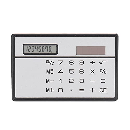 Calculadora solar de 8 dígitos JFDBGU mini y portátil estilo tarjeta de crédito pack de 3 2