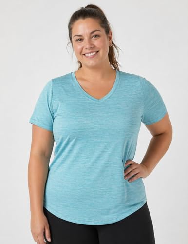 Image of 5 Pack Women's Quick Dry Short Sleeve T Shirts, Athletic Workout Tee Tops for Gym Yoga Running