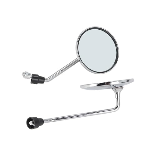 Retrovisor espejos giratorio universales cromados de 8mm y 10mm para motos y ciclomotores