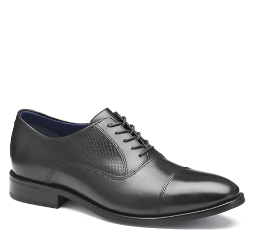 Johnston & Murphy Landry Cap Toe Shoes, Leather Oxfords for Men, Comfortable Men’s Dress Shoes