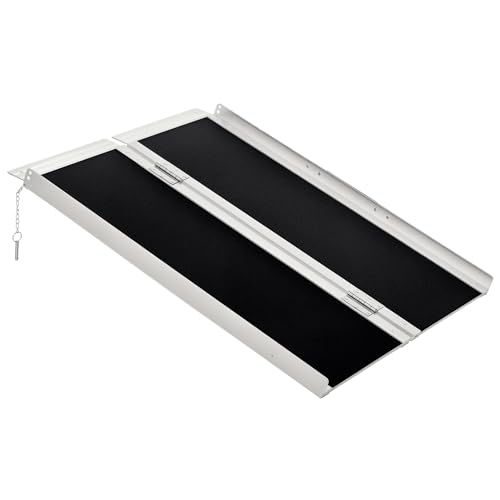 HOMCOM Rampe de Fauteuil Roulant Rampe de Chargement Rampe...